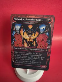 Mtg Karlach Fury Of Avernus Wolverine Borderless Playtest Card Commander EDH NM - Image 2
