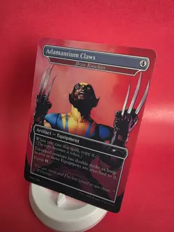 Mtg Magic Brass Knuckles Wolverine Marvel Borderless Playtest Card NM Matte - Image 1