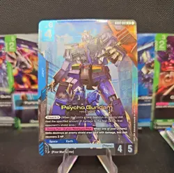 Gundam Card Game TCG Psycho Gundam Dual Impact GD02-001 LR Mint Plus 7 Rares - Image 2