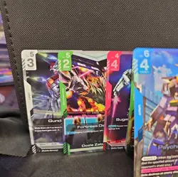 Gundam Card Game TCG Psycho Gundam Dual Impact GD02-001 LR Mint Plus 7 Rares - Image 4