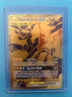 Pokemon Pikachu & Zekrom GX TCG Sun & Moon SM248 Holo Promo Card - Image 1