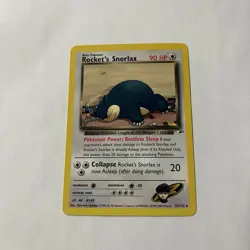 Pokemon TCG Rockets Snorlax 33/132 Gym Heroes Unlimited Card - Image 1