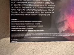 Magic the Gathering Duskmourn Haunts & Horrors Death Toll Commander Pack New OOP - Image 2