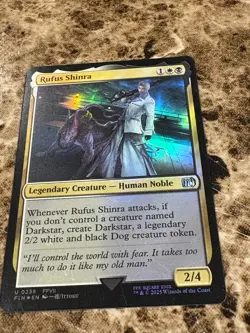 RUFUS SHINRA Magic the Gathering MTG Final Fantasy Foil - Image 1