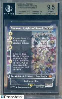 2025 MTG Final Fantasy #0359 Summon Knights of Round Showcase BGS 9.5 - Image 1