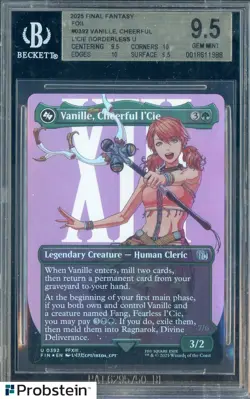 2025 MTG Final Fantasy #0392 Vanille Cheerful L'Cie Borderless Foil BGS 9.5 - Image 1