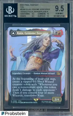2025 MTG Final Fantasy #0399 Kuja Genome Sorcerer Borderless Foil BGS 9.5 - Image 1