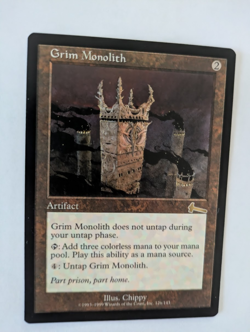 Grim Monolith Urza's Legacy MTG NM Free shipping with tracking 3 - Image 1