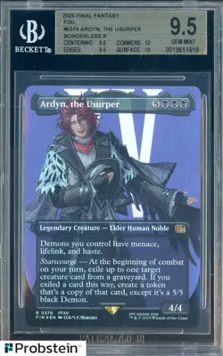 2025 MTG Final Fantasy Borderless Foil #0379 Ardyn The Usurper BGS 9.5 GEM MINT - Image 1