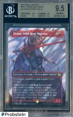 2025 MTG Final Fantasy #0531 Firion Wild Rose Warrior Surge Foil BGS 9.5 - Image 1