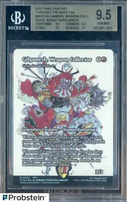 2025 MTG Final Fantasy Through the Ages #0013 Gilgamesh Foil BGS 9.5 GEM MINT - Image 1