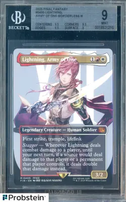 2025 MTG Final Fantasy Army of One Borderless #0400 Traveling BGS 9 MINT - Image 1