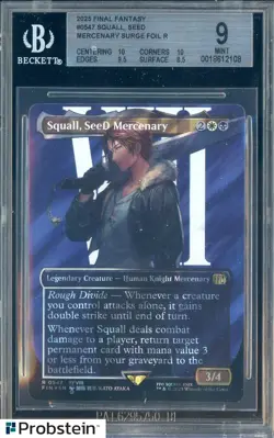 2025 MTG Final Fantasy #0547 Squall Seed Mercenary Surge Foil BGS 9 MINT - Image 1