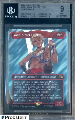 2025 MTG Final Fantasy #0535 Vann Street Thief Surge Foil BGS 9 MINT - Image 1