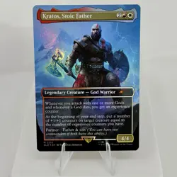 Kratos, Stoic Father NM Foil Secret Lair MTG NM - Image 1