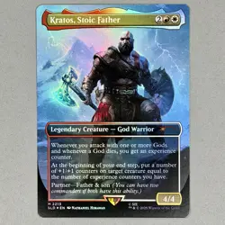 Kratos, Stoic Father NM Foil Secret Lair MTG NM - Image 2