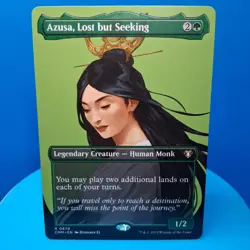 Azusa, Lost but Seeking (Borderless) Commander Masters Regular - Image 1