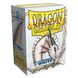 Dragon Shield: Classic Sleeves - White (100ct) - Image 1