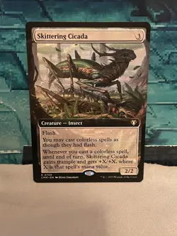 Skittering Cicada (Extended Art) Commander Masters Regular - Image 1