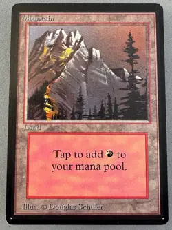 Mountain 297 (B) MTG Limited Edition Beta-Lightly Played EX-Vintage Magic - Image 1