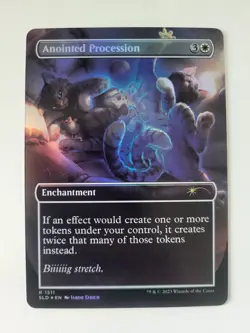 Anointed Procession Foil Borderless SLD Secret L'air Drop NM English MTG - Image 2