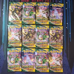 Pokemon Evolving Skies Booster Pack English 12 Pack Bundle - Image 1