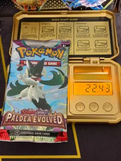Paldea Evolved Pokemon Booster Pack, Sealed & Weighed - 22.43g (#3) - Image 1