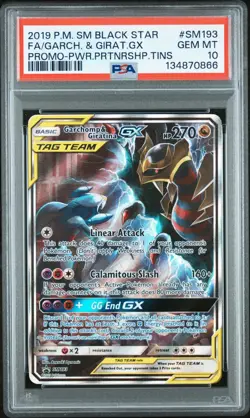 Pokemon 2019 Garchomp & Giratina GX Tin Promo SM193 PSA 10 - Image 1