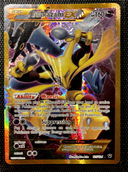 2016 POKEMON XY FATES COLLIDE 125 FULL ART/ALAKAZAM EX SECRET RARE-Ungraded M/NM - Image 1
