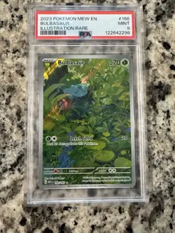 POKEMON SV 151 PSA MINT 9 BULBASAUR ILLUSTRATION RARE 166/165 - Image 4