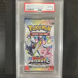 Pokemon S&V Prismatic Evolutions Espeon & Umbreon Booster Pack PSA 10 Gem Mint - Image 1