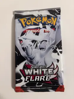 22.8g HEAVY Pokemon Scarlet & Violet White Flare Booster Pack New Sealed - Image 2
