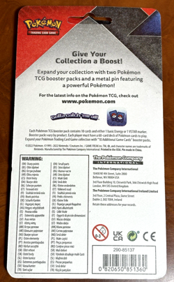Pokemon Cosmic Eclipse & Chilling Reign 2 Pack Blister w/ Pin - NEW *Random Art* - Image 2