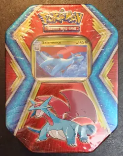 Pokemon Salamence Tin - 3 Booster Packs - Brand New Factory Sealed 2019 - Image 1
