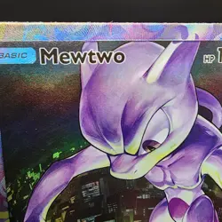 Pokemon Mewtwo Pocket TCG Custom Made Fan Art Holo With Texture - Image 2