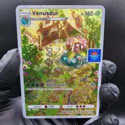 Pokemon Venusaur Pocket TCG Custom Made Fan Art Holo With Texture - Image 1