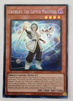 Yu-Gi-Oh Crowley, the Gifted Magistus 1st Ed Secret Rare BLMM-EN044 - Image 1