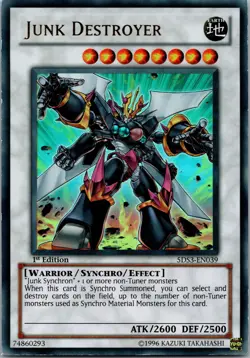 Yugioh Junk Destroyer 5DS3-EN039 1st Edition Ultra Rare NM - Image 1