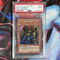 Yu-Gi-Oh! TCG Gate Guardian Secret Rare Holo Effect Warrior MRD-000 PSA 9 Mint - Image 1