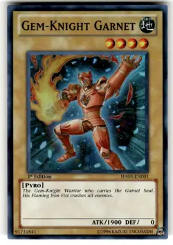 Gem-Knight Garnet - HA05-EN001 - Super Rare - 1st Edition Yugioh NM - Image 1