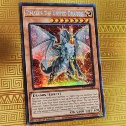 Timaeus the United Dragon MP23-EN003 Prisma Secret Rare 1st Edition NM Yu-Gi-Oh - Image 1