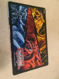 yugioh egyptian god card playmat mat Slifer Obelisk Ra - Image 1