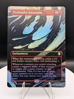 Firebender Ascension (Borderless) FOIL: Avatar ATLA MTG (NM) - Image 1