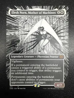 Elesh Norn, Mother of Machines (Borderless) 415 Phyrexia: All Will Be One NM MTG - Image 1