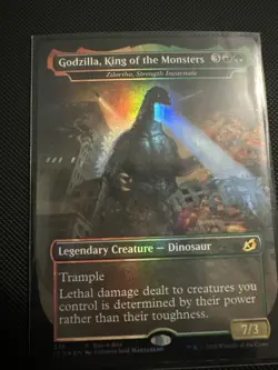 2020 MTG Ikoria Buy-A-Box Holo #275 Godzilla, King of the Monsters Used - Image 1