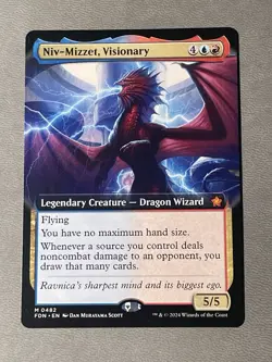 Niv-Mizzet, Visionary (Extended Art) #482 (NM) Foundations FDN Magic MTG - Image 1