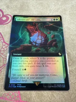 Lifestream's Blessing (Extended Art) Foil 122 R Commander: FINAL FANTASY Near Mi - Image 4