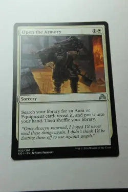 MTG Open the Armory x1- -Shadows over Innistrad-Lightly Played - Image 1