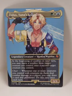 MTG Commander FIN CHARACTER BORDERLESS M Tidus, Yuna's Guardian #0205 - Image 1