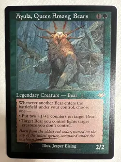 Ayula, Queen Among Bears (Retro Frame) (Foil Etched) Modern Horizons Foil NM/M - Image 1